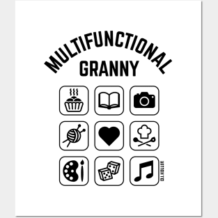 Multifunctional Granny (9 Icons) Posters and Art